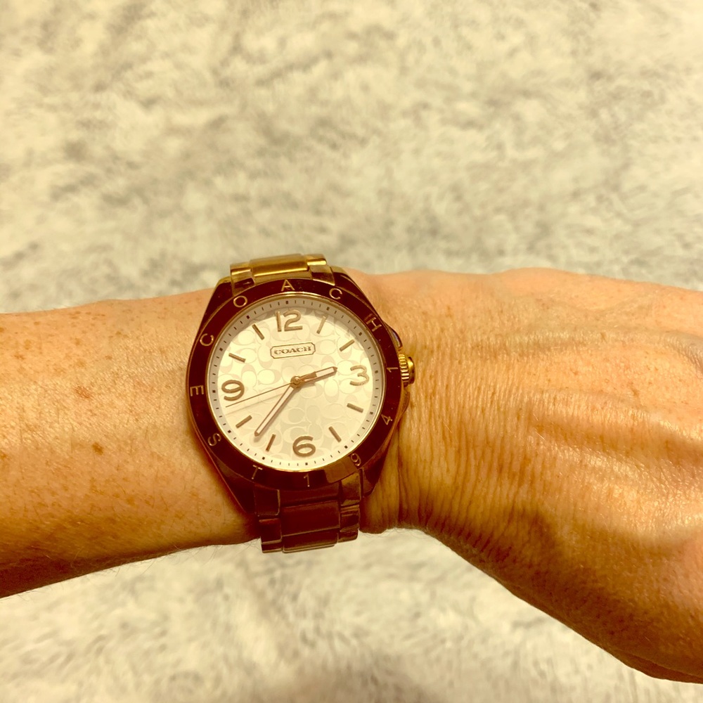 Rose Gold Coach Watch